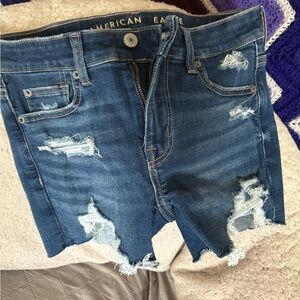 American Eagle Distressed Denim Shorts
